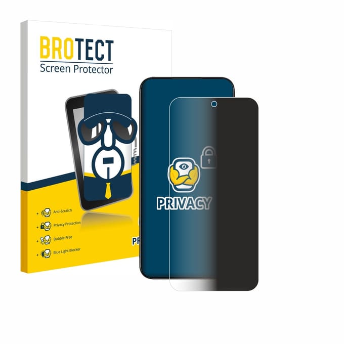 BROTECT - privacy screenprotector voor realme Narzo 90 - Folie Beschermfolie Blauwlichtfilter