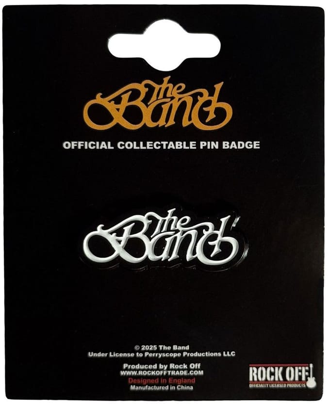 The Band - Logo Pin - Zwart/Wit