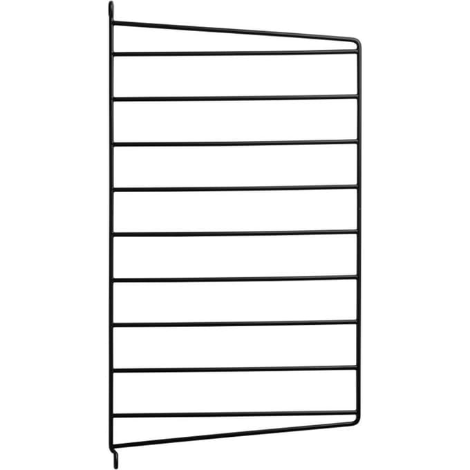 String Furniture - Rek wandladder - zwart - set van 2 - 75 x 30 cm
