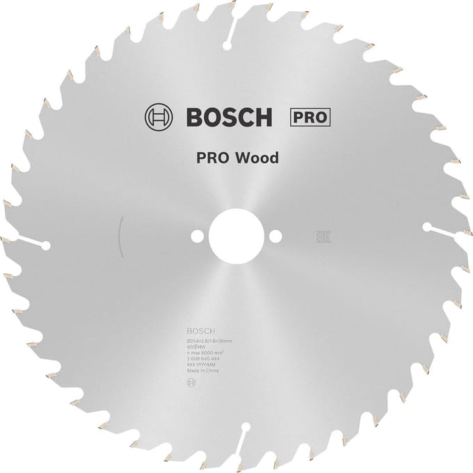 Bosch PRO Wood cirkelzaagblad, 254 x 2,8 x 30 mm