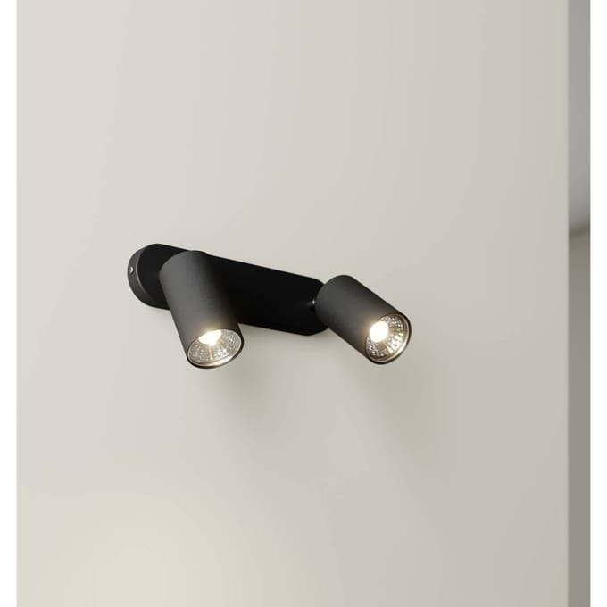 Nowodvorski Lighting Wandspot Eye Spot 2-lamps, zwart