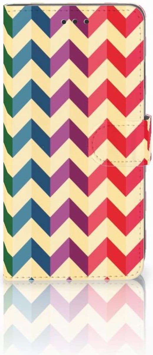 Apple iPhone Xs Max Telefoon Hoesje Zigzag Multi Color