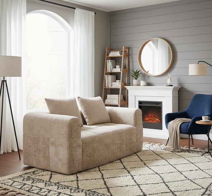 Luxe Uitschuifbare Slaapbank - 2-Zits - Arqam