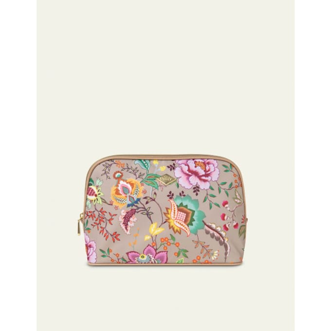 Oilily Chiara - Make-up tas - Dames - Met Spiegeltje - Waterdicht - Bruin - One size