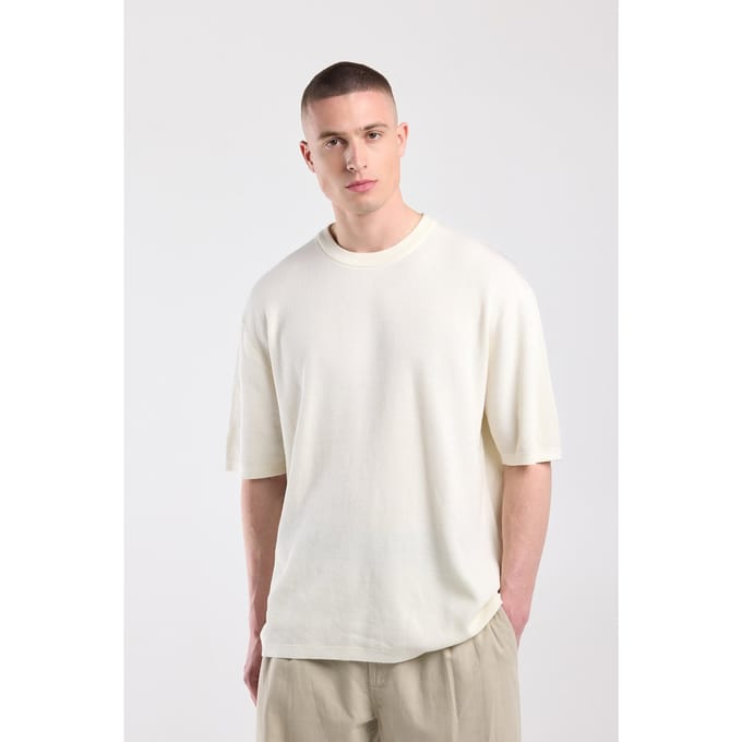 America Today Edison Ecru Taglia: XXL | Magliette basic Outlet | Uomo | Marrone