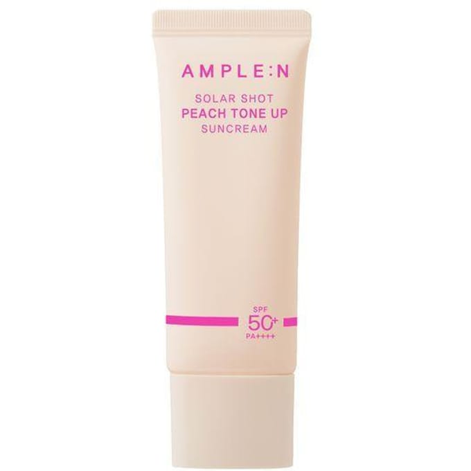 UITGEBREID:N Solar Shot Peach Tone Up Zonnebrandcrème SPF50 PA++++ 40ml + WILLEKEURIG CADEAU white