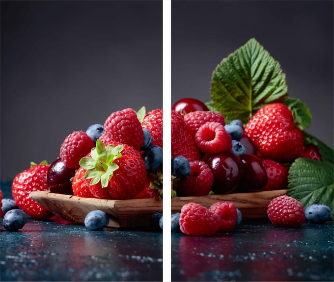 TMK ArtDeko - Snijplank Glas - 30x52 - Inductie - Fruit thema