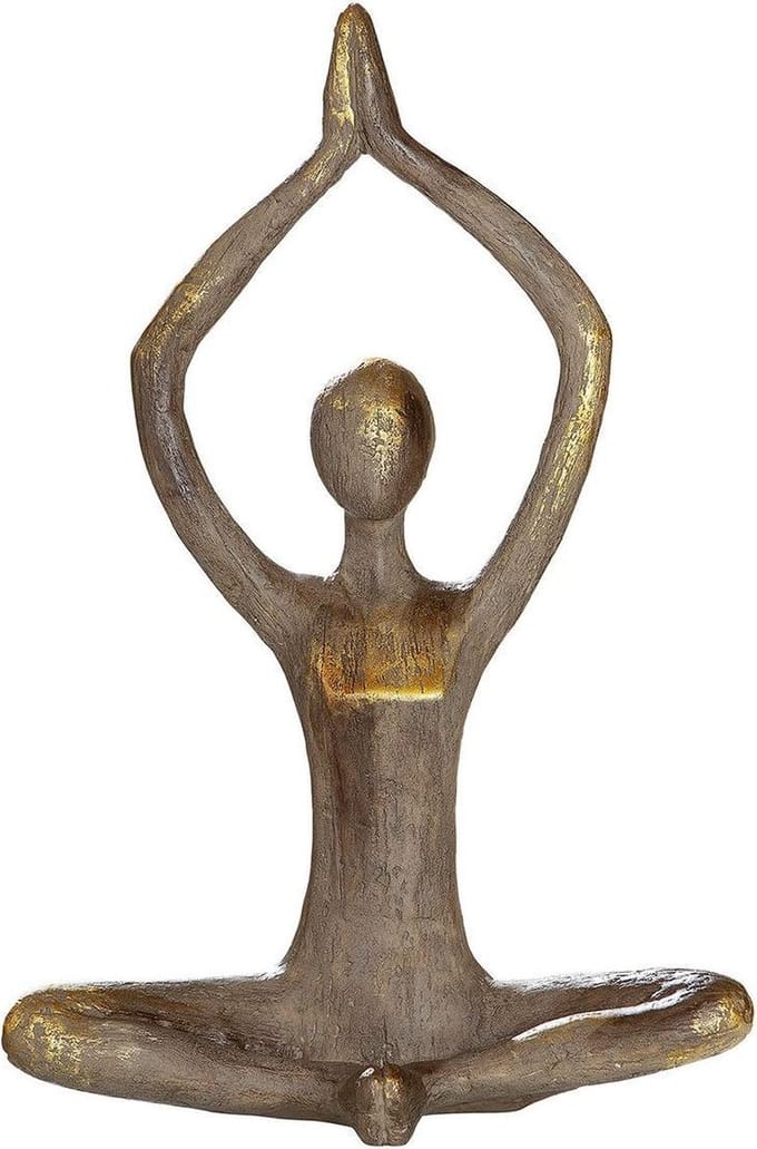 Sclptuur yoga modern steenhars de rust vinden