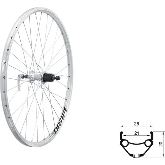 Achterwiel Kellys Draft V-Brake R 26"