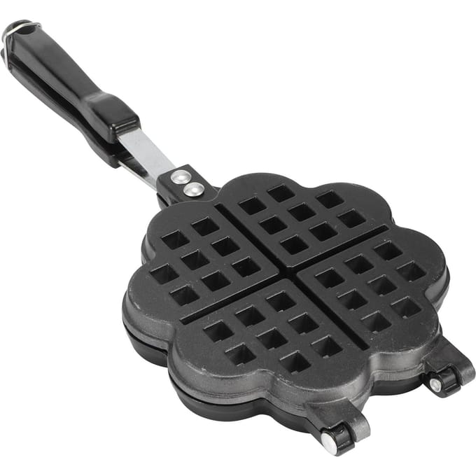 Doe-het-zelf Wafelijzer Wafelcake Vorm Bakplaat Huishoudelijke Kookaccessoires voor Gasfornuis black
