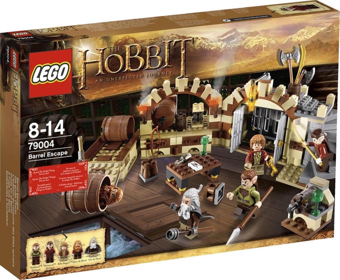 LEGO The Hobbit Barrel Escape, Bouwpakket, 8 jaar, 334 stuk(s)