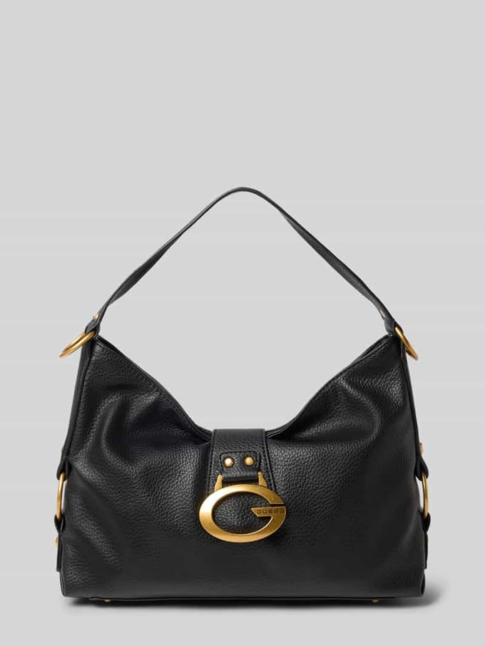 Schoudertas met labelapplicatie model 'CAMDEN'