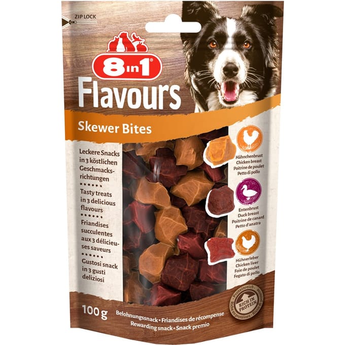 8in1 Flavours Skewer Bites - 6 x 100 g