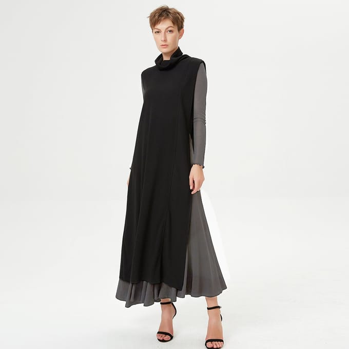 Lichte asymmetrische poncho