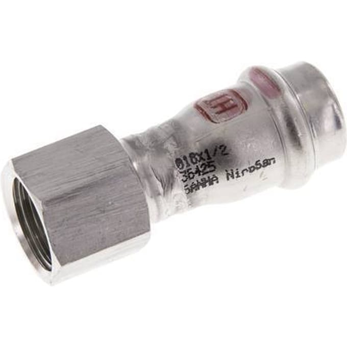 Perskoppeling - 18mm & Rp 1/2'' Persmof - RVS