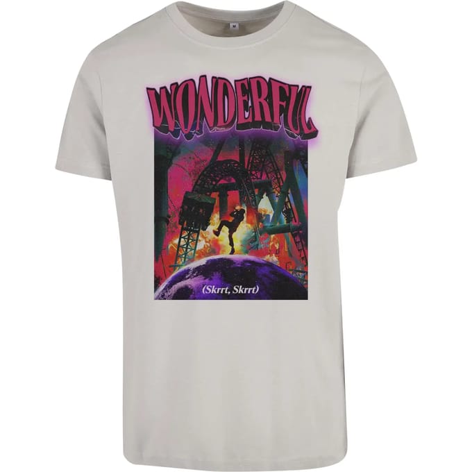 Mister Tee - Wonderful Heren T-shirt - L - Grijs
