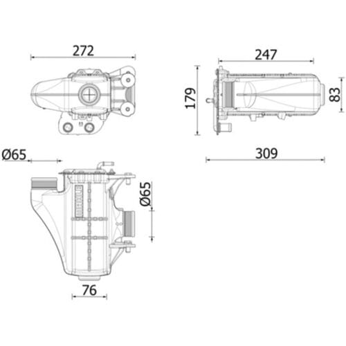 InlaatluchtRadiator MAHLE CI 671 000P
