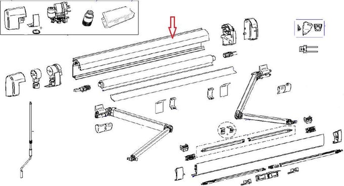 Thule Main Housing 5200 3.50 Geanodiseerd