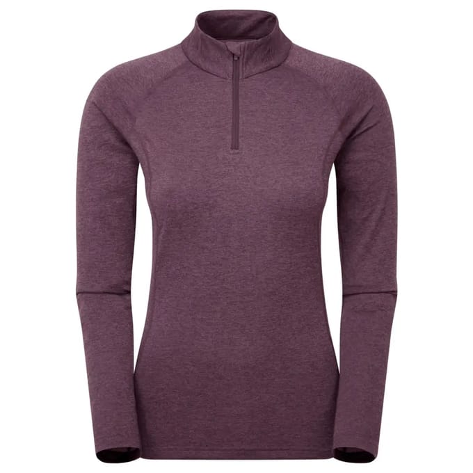 Montane Dart Half Rits Lange Mouw T-shirt Paars M Vrouw