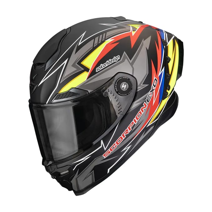 Volle motorhelm Scorpion Exo-Race Air Move On