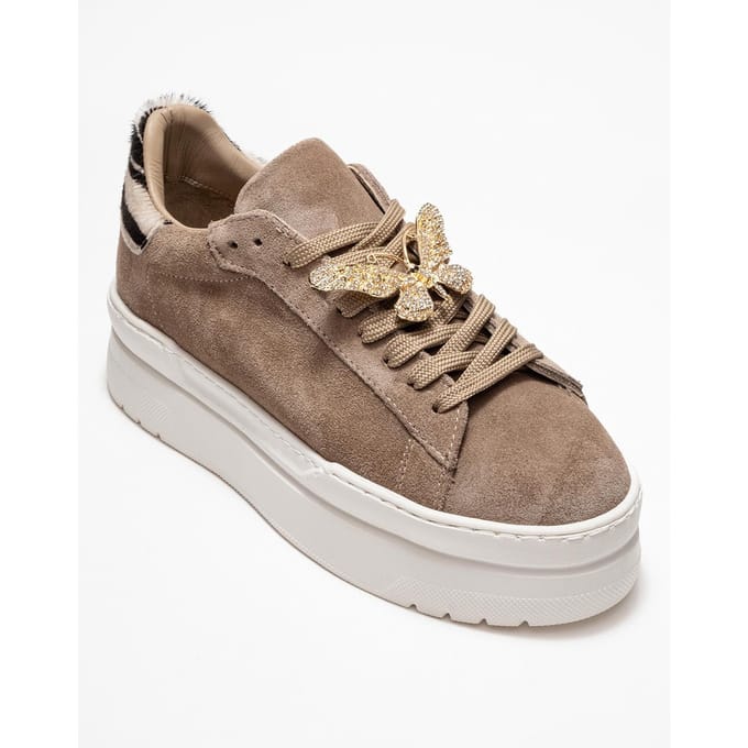 Anda Leren Gesp Sneakers Dames