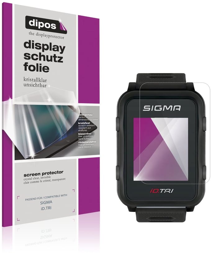 dipos – 6x Beschermfolie geschikt voor SIGMA iD.TRI | Krasbestendige & heldere Screenprotector Ultra-Thin