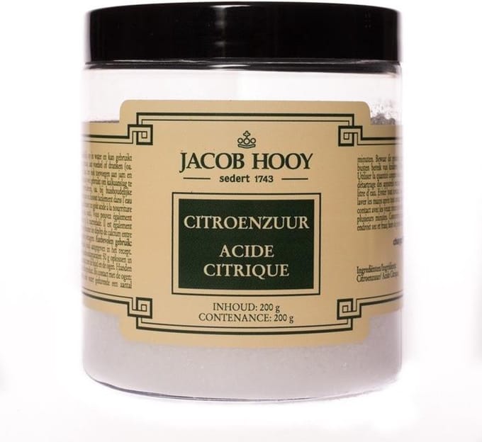 Jacob Hooy Citroenzuur pot 200 Gram