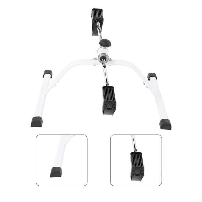 Multifunctionele Mini Hometrainer Voetpedaal Trainer Exerciser voor Thuis Kantoor zwart
