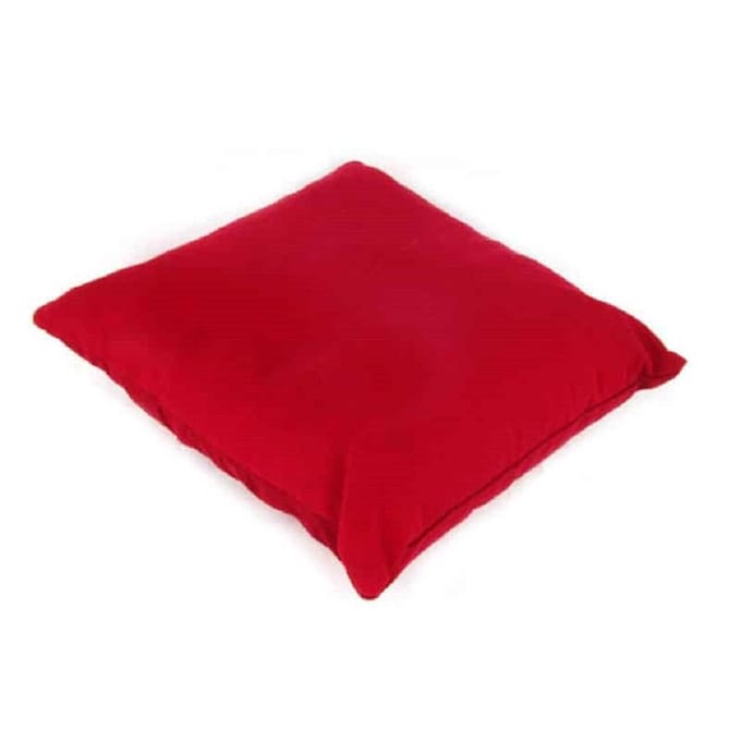 Support kussen voor meditatie rood - 28x28 - Boekweit - Katoen - Rood - M