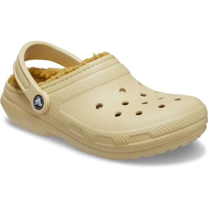 Crocs Classic Gevoerde Thermoplastische Herenslippers in Sesam