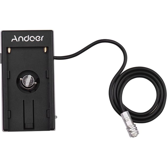 Camera DV-batterijvoeding Mount Plate Adapter voor Blackmagic Cinema Pocket Camera BMPCC Straight Wire zwart