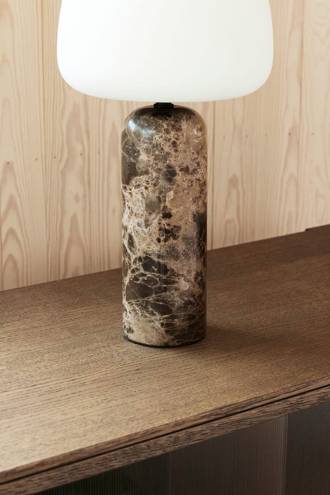 Northern Kin Tafellamp H40 Bruin Marmer