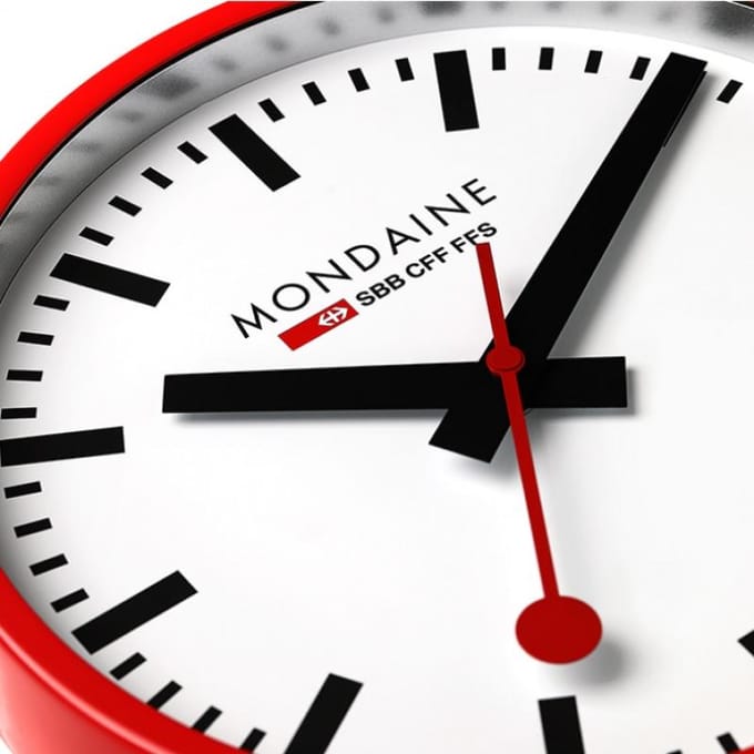Mondaine A990.Clock.11sbc Publieke Wandklok A990.CLOCK.11SBC black