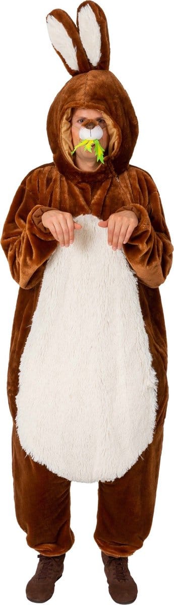 Paashaas Kostuum Rabby Unisex Bruin - 160-175cm