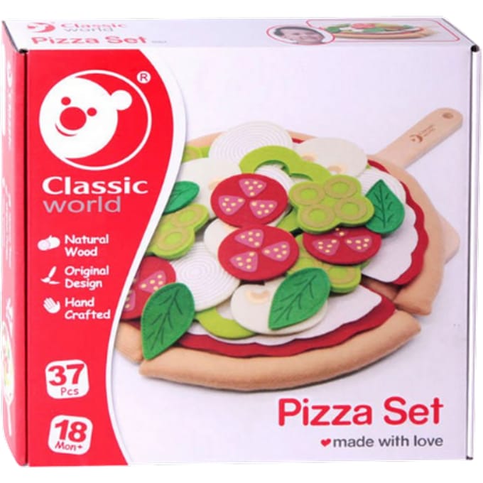 Klassieke wereld pizzaspeelset - 37 stuks