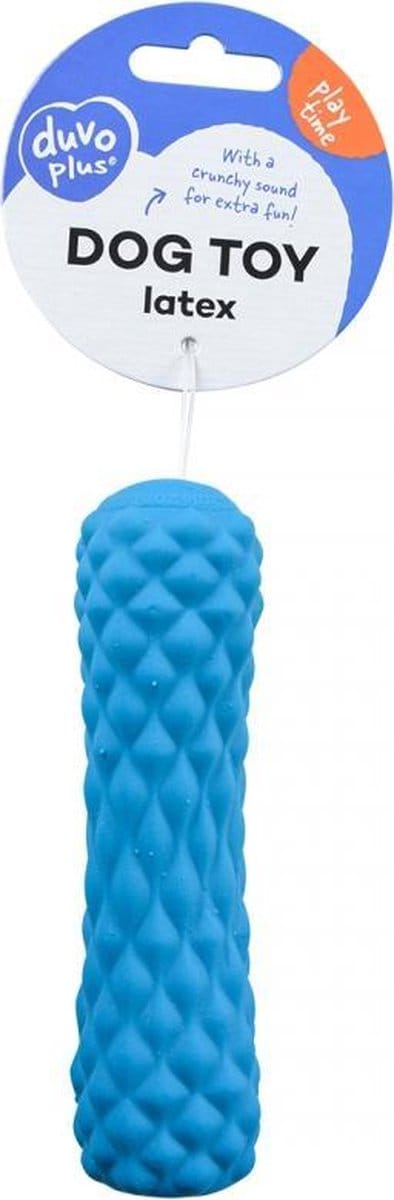Duvo+ Latex crunchy zandloper stok Blauw M - 17x4x4cm