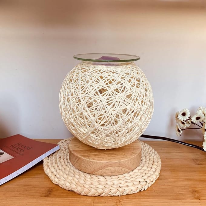 Wax Melter - Geurbrander Lamp - Aromatische Sfeer - Verstelbaar Licht - 24.7 cm Lengte - Wit