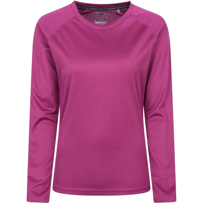Mountain Warehouse Dames/Dames Endurance Top met lange mouwen (Paars)