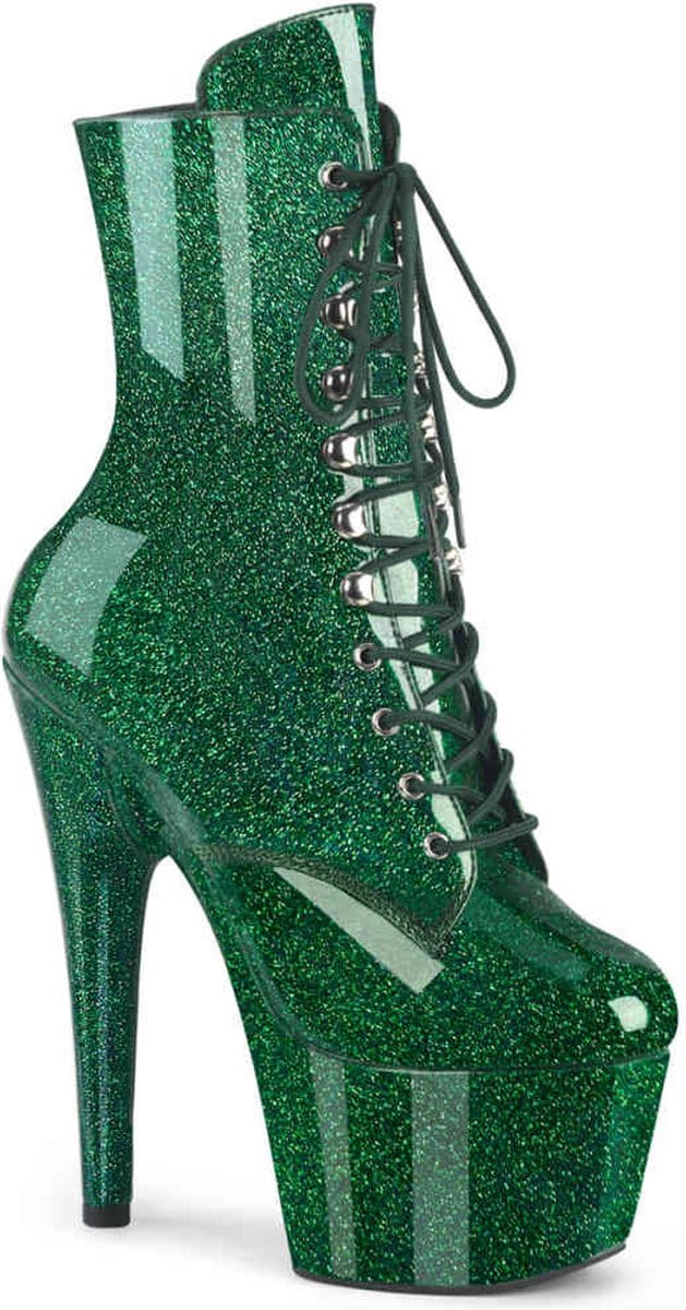 Pleaser - ADORE-1020GP Plateau Laarzen - 35 Shoes - Groen