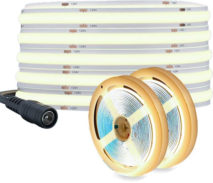 Oraymin LED Strip - Set van 2 - 2M - Warm Wit 3000K - Zelfklevend - DIY Verlichting - 90LM/W