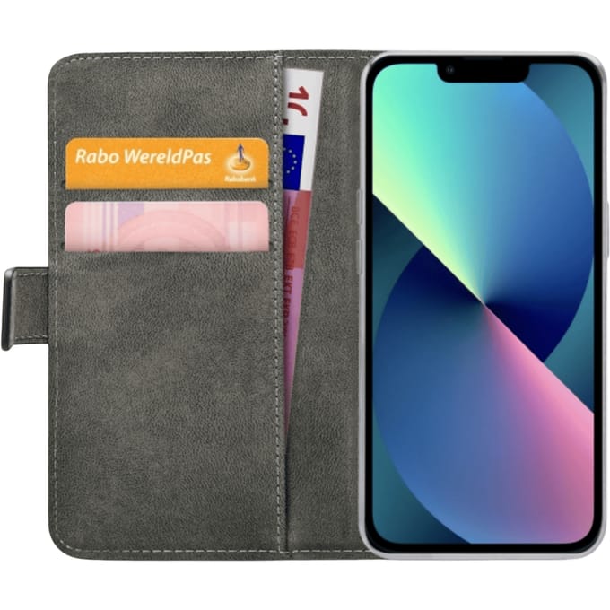 Mobilize iPhone 14 Plus Portemonnee Hoesje Zwart Zwart
