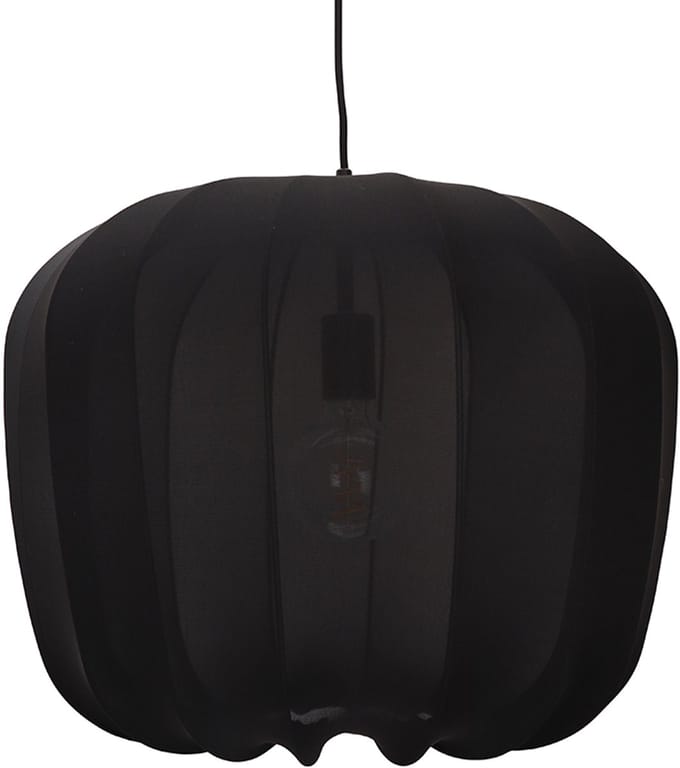 Olucia - DEBORAH - Hanglamp - Zwart - Vorm: Ovaal