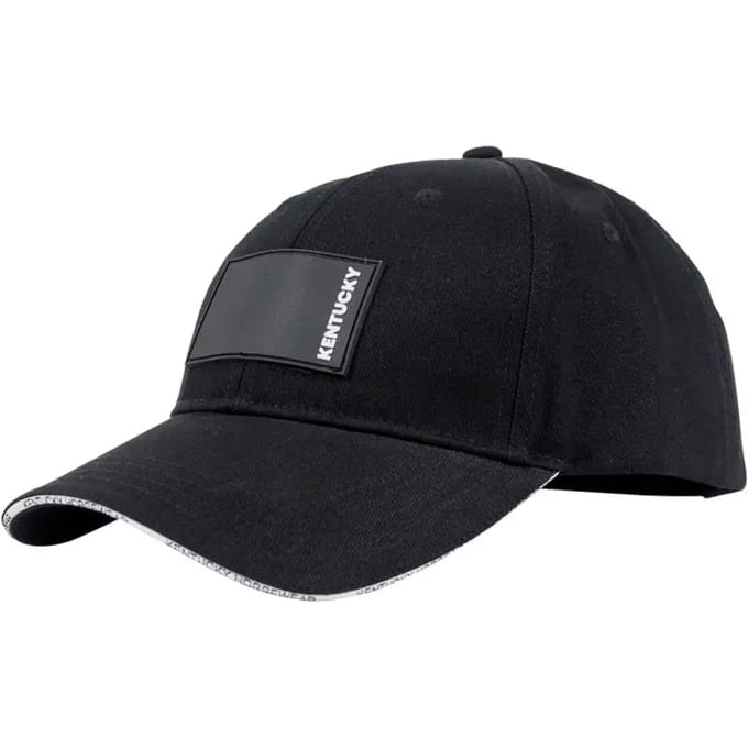 Kentucky Horsewear - Cap rubber logo zwart