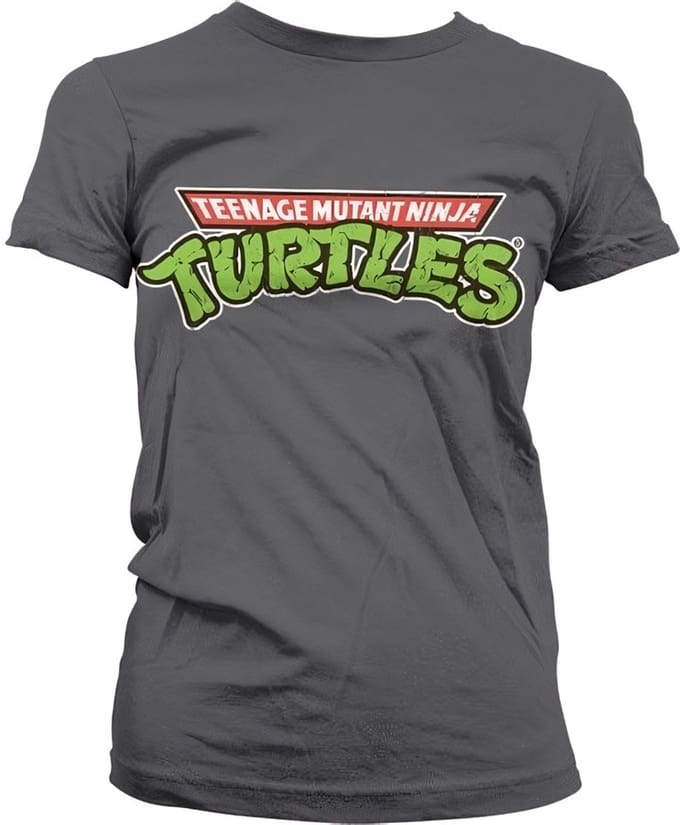 Teenage Mutant Ninja Turtles Dames Tshirt -M- TMNT Classic Logo Grijs
