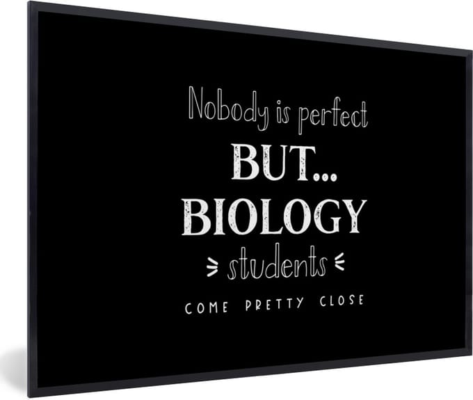 Fotolijst incl. Poster - Studenten - Biologie - Bèta - Onderwijs - 30x20 cm - Posterlijst