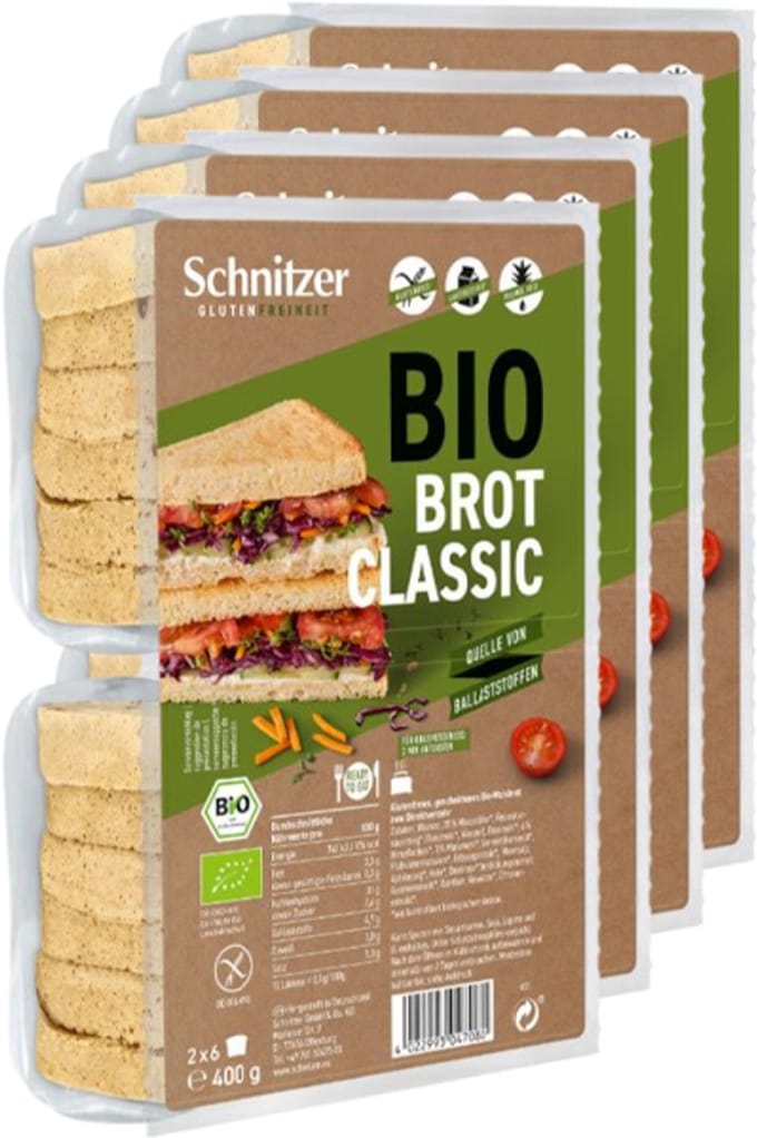 Schnitzer | Brood Classic Gesneden | 4 stuks | 4 x 400 gram
