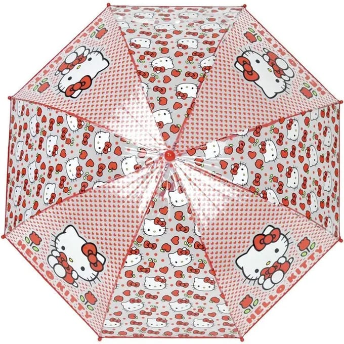 Transparante handmatige paraplu Cyp Brands Hello Kitty