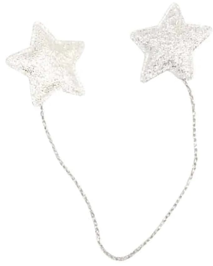 Sterren op draad 18cm zilver - 24 stuks