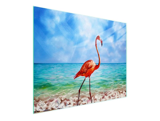 TMK ArtDeko - Snijplank - Glas - 52x30 cm - Flaming