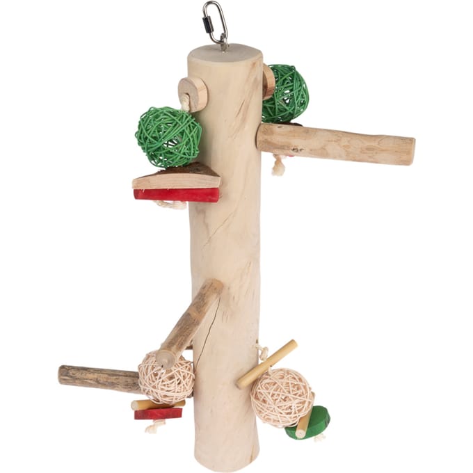 TIAKI klimstaaf Swing van Java-hout vogelspeelgoed 51 x 25 x 19 cm